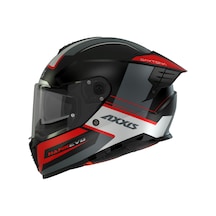 Axxis Hawk Evo Daytona B15 Mat Full Face Güneş Vizörlü Motosiklet Kaskı Kırmızı Siyah