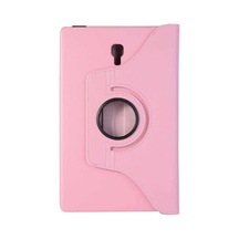 Zore Galaxy Tab A T590 Uyumlu Dönebilen Standlı Kılıf-pembe Açık