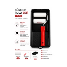 Ehobici Boyacı Seti Sünger Rulo Fırça Seti +1 Yedek Sünger Başlık