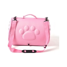 Kediler Ve Köpekler Dışarı Çıkıyor Taşınabilir Nefes Alabilir Katlanabilir Eva Pet Çantası, Boyut: 43 25 26cm Pembe