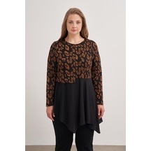 Aker 24aw15747112 Büyük Beden Tunik 24aw15747112 124 Taba