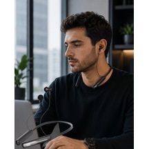 Bluetooth 5.4 Boyun Askılı Kulaklık Manyetik Kulaklıklı Type C Şarjlı 00
