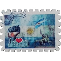 Arjantin Temalı Pul Magnet