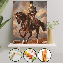 Sayılarla Boyama Tuval Seti 40X50 Cm - Atatürk