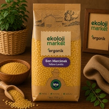 Organik Glutensiz Sarı Mercimek 750 Gr.