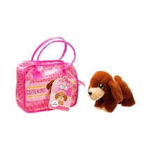 50585 Cutekins Taşıma Çantalı Peluş Köpek -sunman Açık Bej