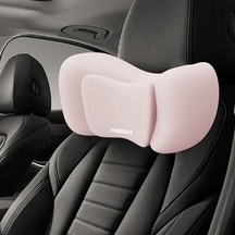 Elmpaly Pembe Gaming Yastığı Hafıza Köpük Basit Tek Renk Boyun Yastığı Pembe