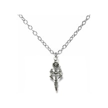 Kuru Kafa Figürlü Haç Zincir Kolye 60 Cm Zamak Kaplama Gotik Unisex Aksesuar Çok renkli