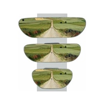 Motaysan Ova Yapıştırmalı Set-3 Gümüş Yaldızlı İç Dikiz Aynası Se