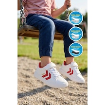 Hummel 900869 Hml Malmo Jr Beyaz-kırmızı Unisex Çocuk Spor Ayakkabı Beyaz - Kırmızı