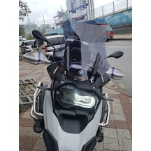 Zeus Motor 2019-2024 Bmw R 1250 Gs Uyumlu Uzun Ön Cam Koyu Füme