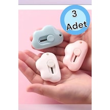 Mini Taşınabilir Çok Amaçlı Maket Kargo Açma Bıçağı Falçata 3'lü Set Shn-1191