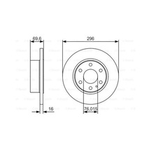 Bosch 0986479a51 Arka Fren Disk Aynası Daily Iı 09 02 Daily Iıı 05 06 2996028