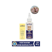 Veturel Kedi Köpek Yüz Pati Bakım Seti Doğal Nemlendirici Balm Stick Burun Dirsek Koruyucu Akne Gözyaşı