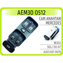 Aem Cam Anahtarı Mercedes W203 Sol/ 00-07 Aem30 0512 A2038210679