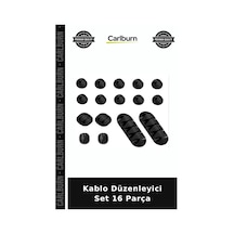 Kablo Düzenleyici Set 16 Parça Masa Düzeni Toparlayıcı Aksesuar Düzen Aracı