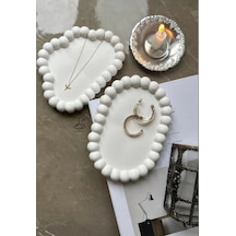Bubble Oval Tabak Ve Bulut Dekoratif Tabak