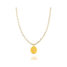 Nezihhan 14 Ayar 0.45 Gram S Harfli İncili Kolye