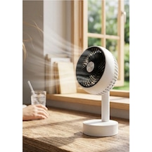 Glr Taşınabilir Mini Usb Fan, Masa Üstü Ve Taşınabilir Mini Fan 90 Derece Hareketli Başlık Beyaz