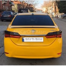 Toyota Corolla Uyumlu 2013-2018 Sedan Bagaj Üstü Spoiler Piano Black