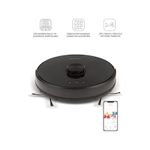 Homend Alex Laser 1282H Moplu ve Haritalamalı Akıllı Robot Süpürge 2023 Model Siyah