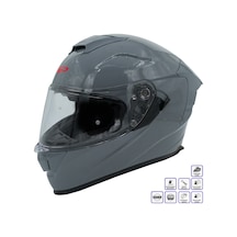 Gp Kompozit Mks008-ng Yarış Spoiler Güneş Vizörlü Şeffaf Full Face Motosiklet Kaskı Çok Renkli