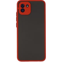 Samsung Galaxy Uyumlu A03 Kılıf Montreal Silikon Kapak - Kırmızı Bzsxx00 1