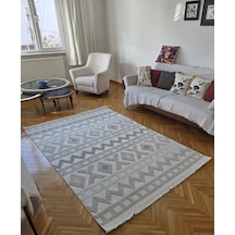 Monaco 38 Krem Gri İskandinav Sisal Bukle Bohem Yumuşak Özel Ölçü Salon Koridor Mutfak Halısı Yolluk 0038-krem/bej/gri