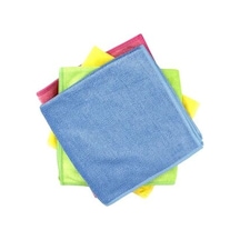 Home 375 Gsm 40x40 Universal Parlak Doku Temizlik Bezi Mavi + Pembe Açık Gri