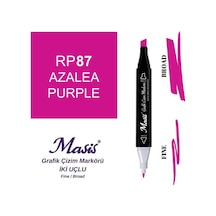 Çift Uçlu Marker Grafik Çizim Kalemi 87 Açelya Mor