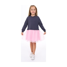 Toontoy Kız Çocuk Tüllü Elbise Pembe
