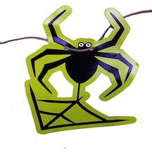 Örümcek - 167 - Şekilli Asmalı Halloween Flama Banner Afiş - Edntrend - 2 Metre