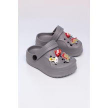 24-29 Numara Kaymaz Taban Terlik Gri Gri