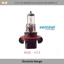 Sentinel H13 Halogen Far Ve Sis Ampülü 12V 60-55W