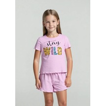 Ylala Pijama Tişört Ve Şort 240451519 Pembe