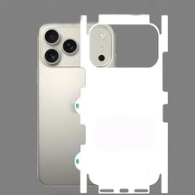 Tr İphone 17 Pro İle Uyumlu Şeffaf Arka Yüzey Koruma Çizilmez, Darbe Emici, İnce Ve Hafif Şeffaf Kaplama