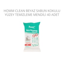 Homm Clean Beyaz Sabun Kokulu Yüzey Temizleme Mendili Islak Mendil