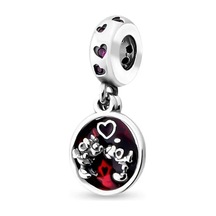 Fubena Minnie Ve Mickey Mouse Sevgi Ve Öpücük Sallantılı Charm