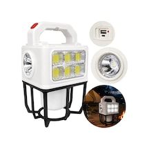 Powermaster Pm-26460 Çok Fonksiyonlu Solar Kamp Lambası Güneş Panelli Masa Lambası Ve El Feneri Diğer