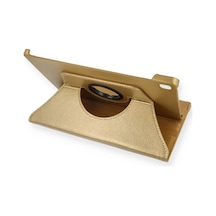 Newface - 614 - Samsung Galaxy Uyumlu T500 Tab A7 10.4 Kılıf 360 Tablet Deri Kılıf - Aconcept - - Gold