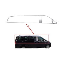 Autogp Mercedes Vito W447 Uzun Cam Çerçevesi Kenar Çıtası Krom Tamtur 24 Parça