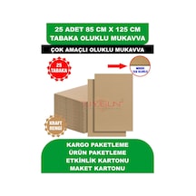 25 Adet 85cm X 125cm Baskısız Tabaka Oluklu Mukavva, Çocuk Etkinlik Kartonu, Maket Kartonu, Kargo Kartonu