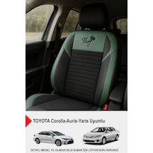Thor Tay Tüyü Oto Koltuk Kılıfı Toyota Corollo-auris-yaris Uyumlu Yeşil