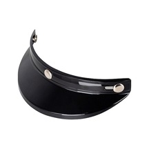 My02 Retro Motosiklet Kaskı İçin 3/4 Siperlik, Güneş Koruma, Üçlü Klips, Siyah Seçenekli