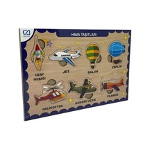 Ca Games Ahşap Puzzle Hava Taşıtları 19x29 Cm