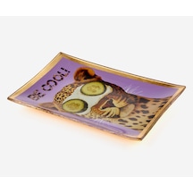 Mor Cam Becool Dekoratif Tabak 10x0,8x14,2 Cm