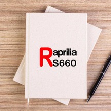 Aprilia Rs660 Text Logo Krem Çizgisiz Kanvas Defter