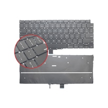 Apple Uyumlu MacBook Air 13" A2179 MVH22LL/A* Klavye Işıklı (Siyah ING) (Pars Power) İngilizce - Küçük Enter 831456