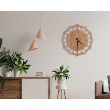 Bk Home Dekoratif 45Cm Ahşap Duvar Saati-66