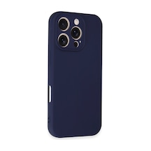 Apple İphone Uyumlu 16 Pro Kılıf First Silikon - Lacivert Renk